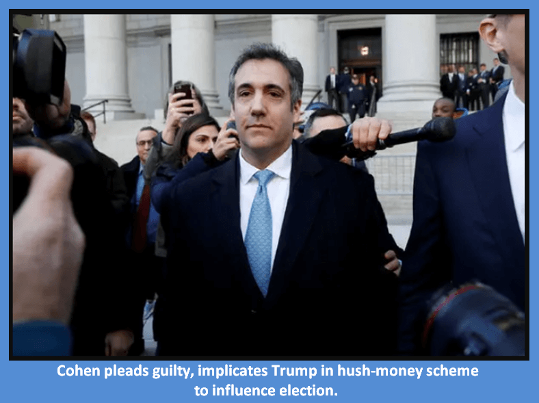 Cohen pleads guilty for hush money payments