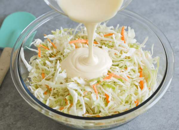 Add Slaw to dressing