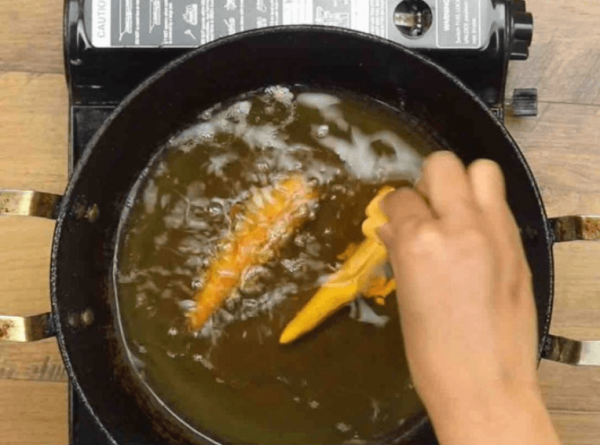 deep fry baby corn