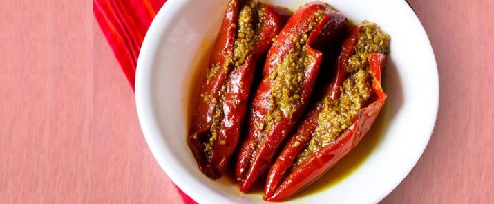 Stuffed Red Chili Pickle