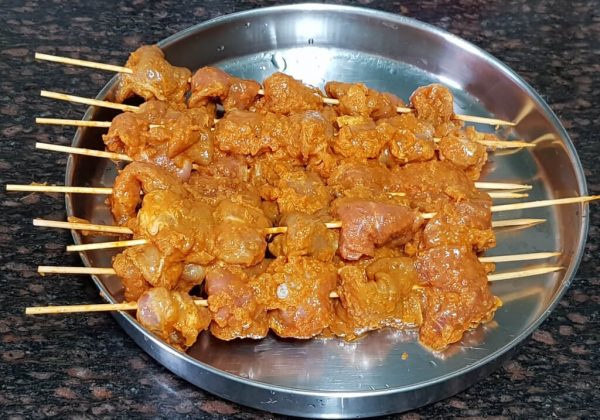 Kebabs in Bamboo skewers - 4