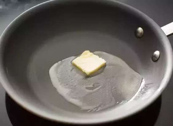 butter in pan - 1