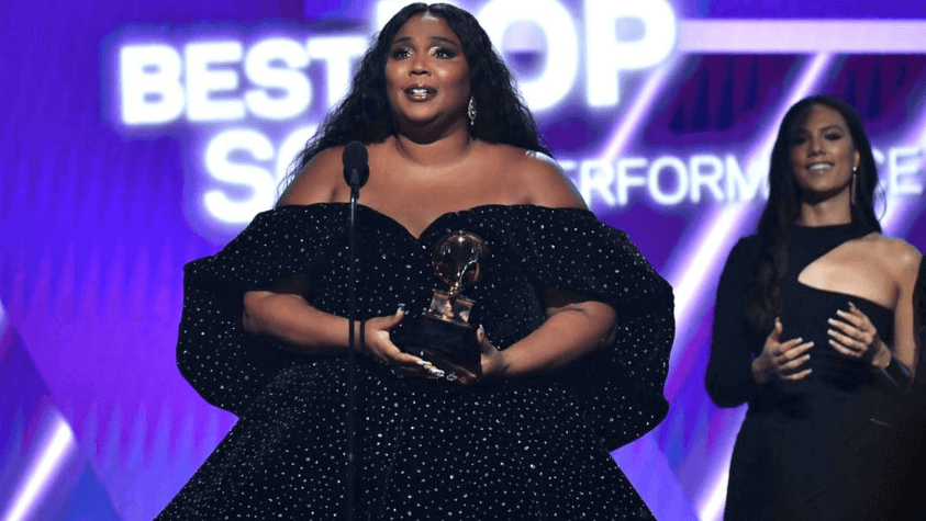 Lizzo at Grammys 2020