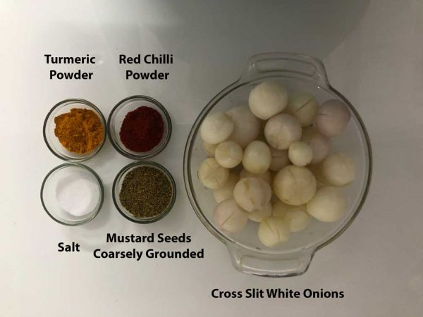 Cross Split Onions & Spices