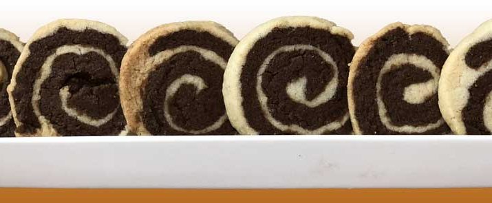 Chocolate Pinwheel Cookies Banner