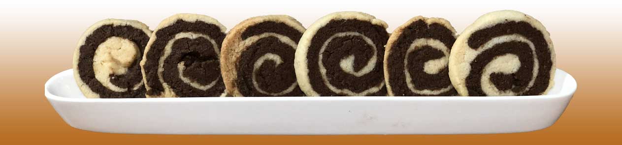 Chocolate Pinwheel Cookies Banner